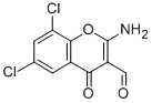 2-Amino-6,8-dichloro-3-formylchromone Structural