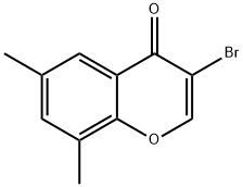 3-BROMO-6,8-DIMETHYLCHROMONE Structural