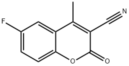 6-FLUORO-4-METHYLCOUMARIN-3-CARBONITRIL& Structural