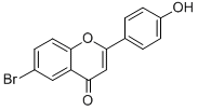 6-Bromo-4'-hydroxyflavone Structural