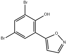 5-(3,5-DIBROMO-2-HYDROXYPHENYL)ISOXAZOLE Structural