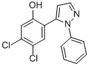 5-(4,5-DICHLORO-2-HYDROXYPHENYL)-1-PHENYLPYRAZOLE Structural