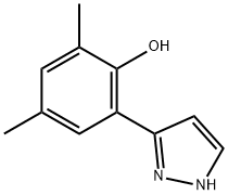 3-(3,5-DIMETHYL-2-HYDROXYPHENYL)PYRAZOLE Structural