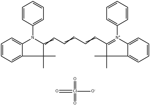 2-[(1E,3E)-5-(3,3-DIMETHYL-1-PHENYL-1,3-DIHYDRO-2H-INDOL-2-YLIDENE)-1,3-PENTADIENYL]-3,3-DIMETHYL-1-PHENYL-3H-INDOLIUM PERCHLORATE Structural