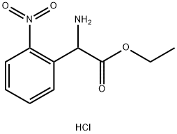 AMINO-(2-NITRO-PHENYL)-ACETIC ACID ETHYL ESTER HYDROCHLORIDE Structural