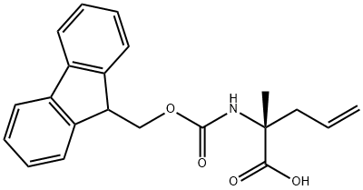 (R)-N-Fmoc-2-(2'-propylenyl)alanine Structural