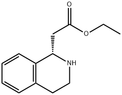 1-Isoquinolineacetic  acid,1,2,3,4-tetrahydro-,ethyl  ester,(1S)- Structural