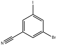 3-BROMO-5-IODOBENZONITRILE Structural