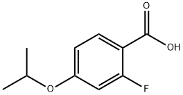 2-FLUORO-4-ISO-PROPYLOXYBENZOIC ACID Structural