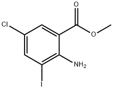 METHYL 2-AMINO-5-CHLORO-3-IODOBENZOATE Structural