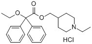 2,2-Diphenyl-2-ethoxyacetic acid (1-ethyl-4-piperidyl)methyl ester hyd rochloride