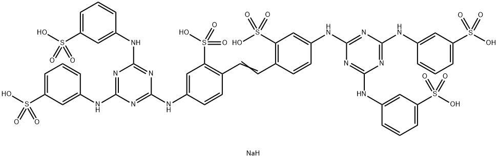 hexasodium 4,4'-bis[[4,6-bis(m-sulphonatoanilino)-1,3,5-triazin-2-yl]amino]stilbene-2,2'-disulphonate Structural