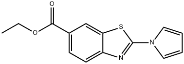 ETHYL 2-(1H-PYRROL-1-YL)-1,3-BENZOTHIAZOLE-6-CARBOXYLATE Structural