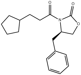 (R)-4-BENZYL-3-(3-CYCLOPENTYL-PROPIONYL)-OXAZOLIDIN-2-ONE Structural