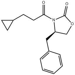 (R)-4-BENZYL-3-(3-CYCLOPROPYL-PROPIONYL)-OXAZOLIDIN-2-ONE Structural