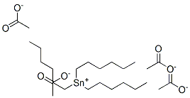 TRI-N-HEXYLTINACETATE Structural