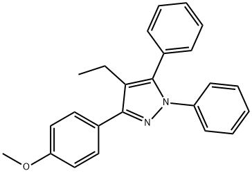 1,5-DIPHENYL-4-ETHYL-3-(4-METHOXYPHENYL)-1H-PYRAZOLE