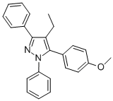 1,3-DIPHENYL-4-ETHYL-5-(4-METHOXYPHENYL)-1H-PYRAZOLE