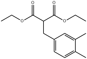 diethyl 2-(3,4-dimethylbenzyl)malonate Structural
