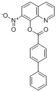 4-Biphenylcarboxylic acid, 7-nitro-8-quinolyl ester Structural