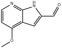 1H-Pyrrolo[2,3-b]pyridine-2-carboxaldehyde, 4-methoxy- Structural