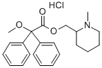 Acetic acid, 2,2-diphenyl-2-methoxy-, (1-methyl-2-piperidyl)methyl est er, hydrochloride Structural