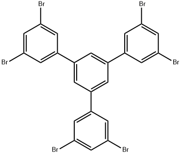 3,3'',5,5''-Tetrabromo-5'-(3,5-dibromophenyl)-1,1':3',1''-terphenyl Structural