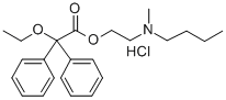 2,2-Diphenyl-2-ethoxyacetic acid (2-(N-butyl-N-methylamino)ethyl) este r hydrochloride Structural