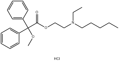 2,2-Diphenyl-2-methoxyacetic acid (2-(N-ethyl-N-pentylamino)ethyl) est er hydrochloride Structural