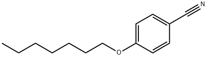 4-N-HEPTYLOXYBENZONITRILE Structural