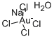 SODIUM TETRACHLOROAURATE(III) HYDRATE Structural