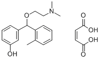 m-(alpha-(2-(Dimethylamino)ethoxy)-o-methylbenzyl)phenol maleate Structural