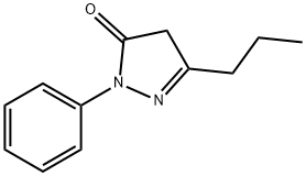 1-phenyl-3-propyl-4,5-dihydro-1H-pyrazol-5-one Structural