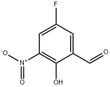 Benzaldehyde, 5-fluoro-2-hydroxy-3-nitro- Structural