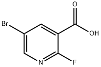 5-BROMO-2-FLUORONICOTINIC ACID Structural