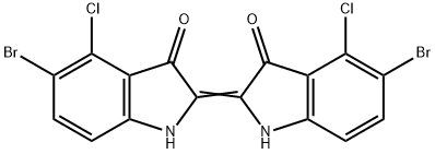 5-bromo-2-(5-bromo-4-chloro-1,3-dihydro-3-oxo-2H-indol-2-ylidene)-4-chloro-1,2-dihydro-3H-indol-3-one     