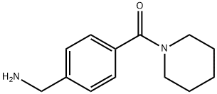 1-[4-(PIPERIDIN-1-YLCARBONYL)PHENYL]METHANAMINE Structural