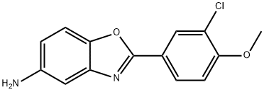 2-(3-CHLORO-4-METHOXY-PHENYL)-BENZOOXAZOL-5-YLAMINE Structural