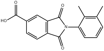 2-(2,3-DIMETHYL-PHENYL)-1,3-DIOXO-2,3-DIHYDRO-1H-ISOINDOLE-5-CARBOXYLIC ACID Structural