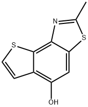 Thieno[2,3-e]benzothiazol-5-ol, 2-methyl- (9CI) Structural