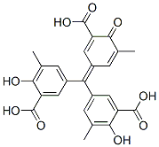 5,5'-[(3-Carboxy-5-methyl-4-oxo-2,5-cyclohexadien-1-ylidene)methylene]bis[2-hydroxy-3-methylbenzoic acid]