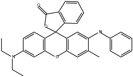 7-Anilino-3-diethylamino-6-methyl fluoran Structural