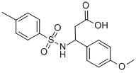 3-(4-METHOXY-PHENYL)-3-(TOLUENE-4-SULFONYLAMINO)-PROPIONIC ACID Structural