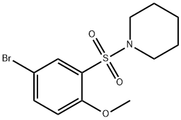 1-(5-BROMO-2-METHOXYBENZENESULPHONYL)PIPERIDINE Structural