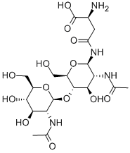 2-ACETAMIDO-4-O-(2-ACETAMIDO-2-DEOXY-BETA-D-GLUCOPYRANOSYL)-1-N-(BETA-L-ASPARTYL)-2-DEOXY-BETA-D-GLUCOPYRANOSYLAMINE Structural