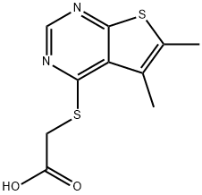 (5,6-DIMETHYL-THIENO[2,3-D]PYRIMIDIN-4-YLSULFANYL)-ACETIC ACID