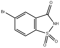 1,2-BENZISOTHIAZOL-3(2H)-ONE, 5-BROMO, 1,1-DIOXIDE Structural