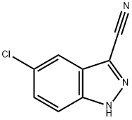 5-CHLORO-1H-INDAZOLE-3-CARBONITRILE Structural