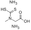 N-(DITHIOCARBOXY)SARCOSINE, DIAMMONIUM SALT Structural