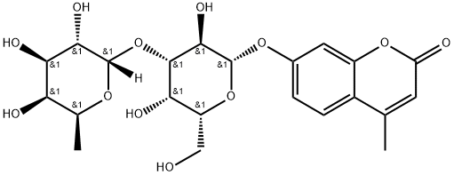 4-Methylumbelliferyl 3-O-(a-L-fucopyranosyl)-b-D-galactopyranoside Structural